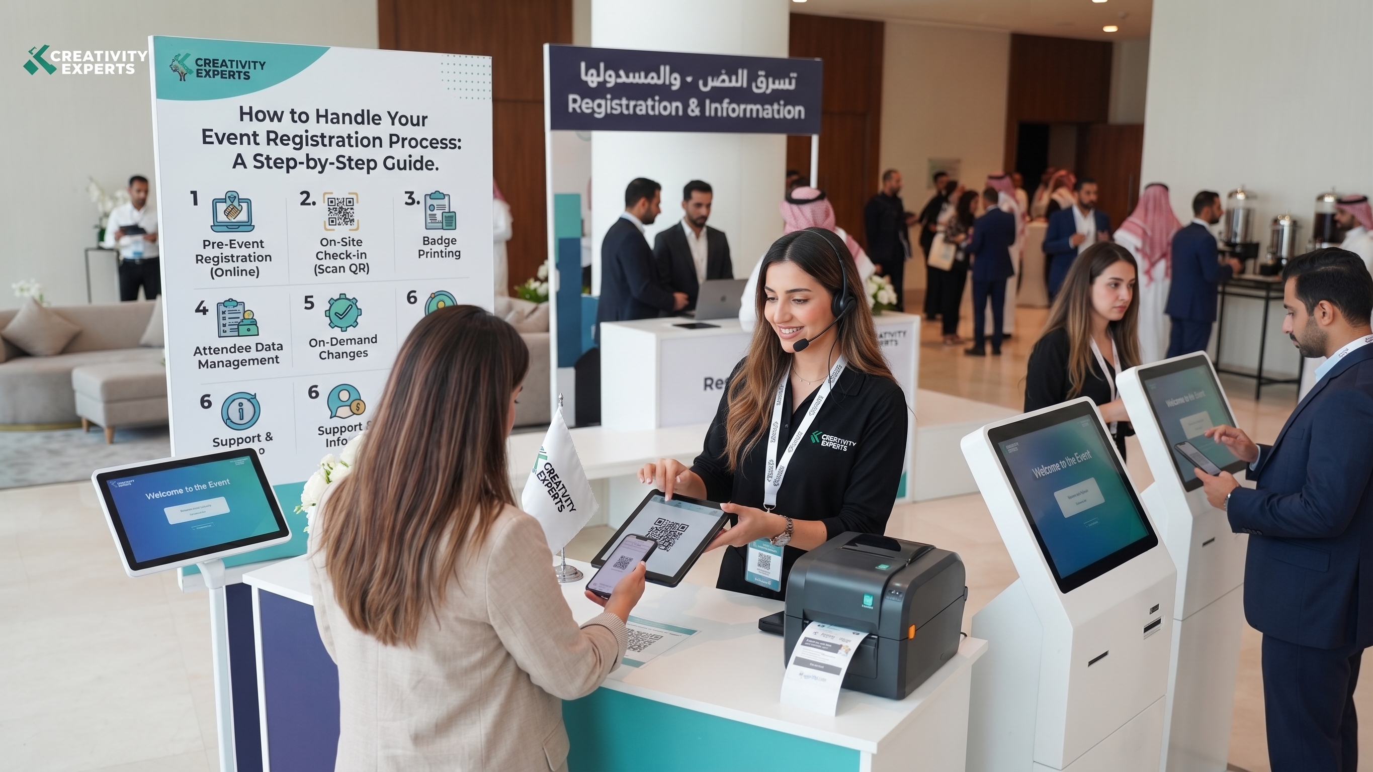 كيفية التعامل مع عملية التسجيل داخل الحدث الخاص بك