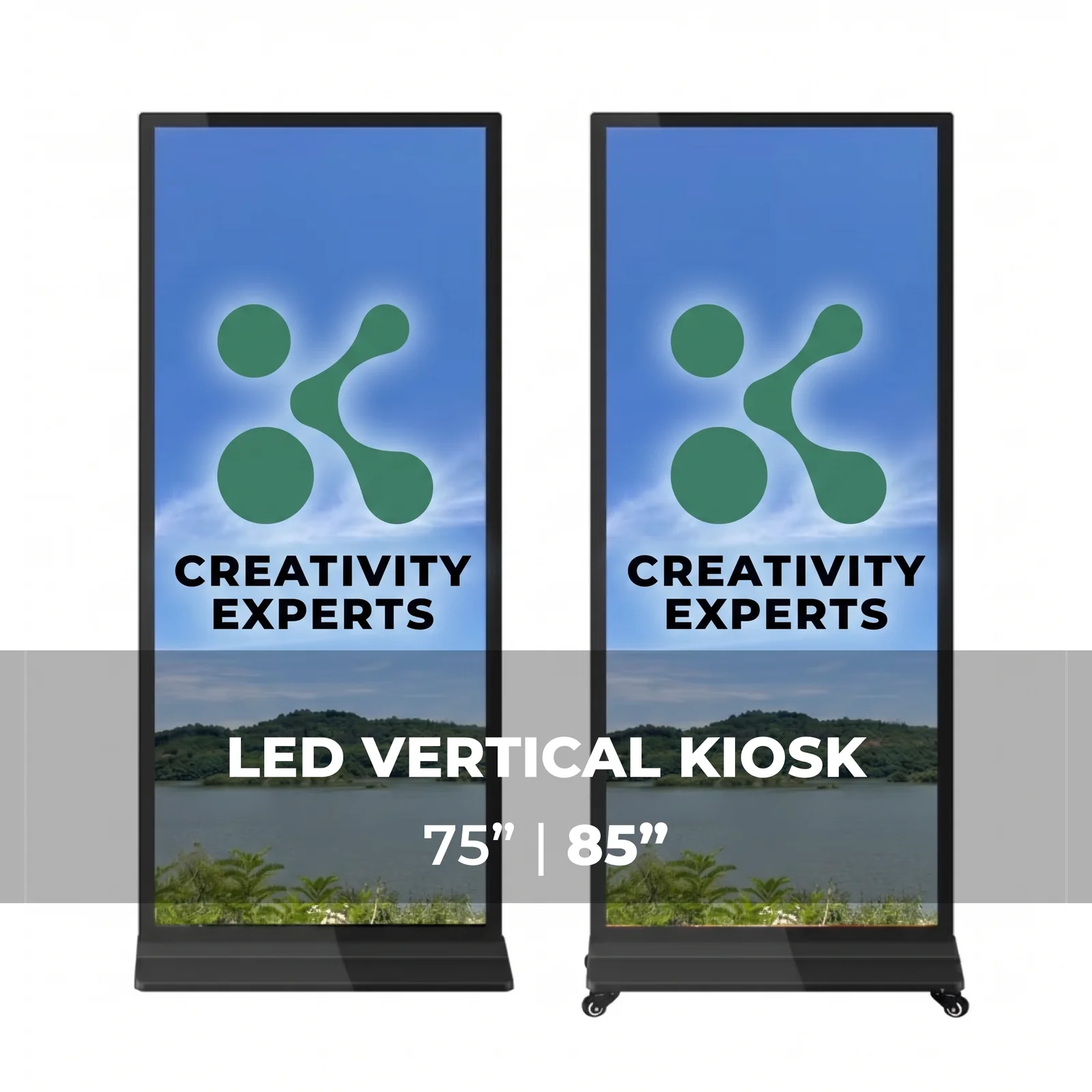 Interactive Vertical Touch Screen Kiosk